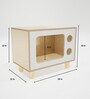 Classic TV Cat House in Natural Finish