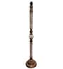 Classic Twister Antique White Finish Wooden Floor Lamp with Khadi Shade