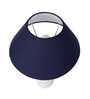 Classic Twister Table Lamp White With Blue Shade