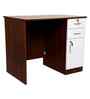 Classic Two Tone Walnut And White Colour Workstation Desk
