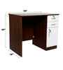 Classic Two Tone Walnut And White Colour Workstation Desk