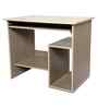 Classic Vanilla Ash Workstation Desk With Textured Veneer Finish
