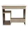 Classic Vanilla Ash Workstation Desk With Textured Veneer Finish