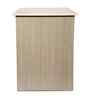 Classic Vanilla Ash Workstation Desk With Textured Veneer Finish