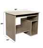 Classic Vanilla Ash Workstation Desk With Textured Veneer Finish