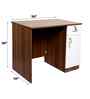 Classic Walnut Brown Colour Workstation Desk