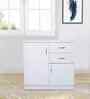 Classic White Colour Matte Laminate Finish Chest Of Drawers