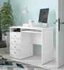 Classic White Matte Wood Finsh  Workstation Desk With Storage