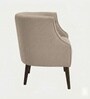 Classic Wingback Lounge Chair In Beige Color
