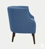 Classic Wingback Lounge Chair In Blue Color