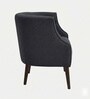 Classic Wingback Lounge Chair In Charcoal Grey Color