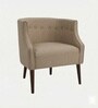Classic Wingback Lounge Chair In Light Brown Color