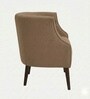 Classic Wingback Lounge Chair In Light Brown Color