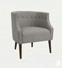 Classic Wingback Lounge Chair In Light Grey Color