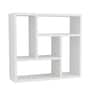 Classic Wooden Multipurpose Stand with Storage Shelves with White Finish
