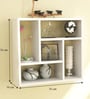 Classic Wooden Multipurpose Stand with Storage Shelves with White Finish
