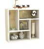 Classic Wooden Multipurpose Stand with Storage Shelves with White Finish