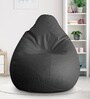 Classic XXL Bean Bag with Beans in Grey Colour