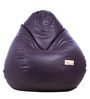 Classic XXL Bean Bag with Beans in Purple Colour