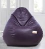 Classic XXL Bean Bag with Beans in Purple Colour