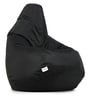 Classic XXL All Weather Outdoor Bean Bag With Beans In Black Colour