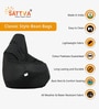 Classic XXL All Weather Outdoor Bean Bag With Beans In Black Colour