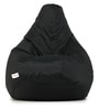 Classic XXL All Weather Outdoor Bean Bag With Beans In Black Colour
