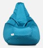 Classic XXL All Weather Outdoor Bean Bag With Beans In Blue Colour