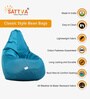 Classic XXL All Weather Outdoor Bean Bag With Beans In Blue Colour