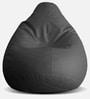 Classic XXL Bean Bag with Beans in Grey Colour
