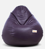 Classic XXL Bean Bag with Beans in Purple Colour
