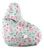 Classic XXL Filled Bean Bag in Santa Multicolour Print
