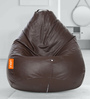 Classic XXXL Bean Bag (Only Cover) in Brown Colour