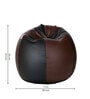 Classic XXXL Bean Bag with Beans in Black & Brown Colour