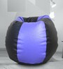 Classic XXXL Bean Bag with Beans in Blue & Black Colour