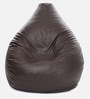 Classic XXXL Bean Bag with Beans in Brown Colour