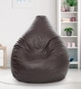 Classic XXXL Bean Bag with Beans in Brown Colour