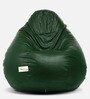 Classic XXXL Bean Bag with Beans in Dark Green Colour
