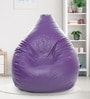 Classic XXXL Bean Bag with Beans in Purple Colour