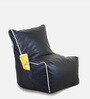 Classic XXXL Chair Bean Bag Cover in Black & White Colour