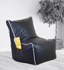 Classic XXXL Chair Bean Bag Cover in Black & White Colour