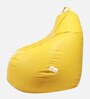 Classic 4XL Leatherette Bean Bag with Beans in Yellow Colour