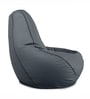 Classic XXXL Leatherette Bean Bag With Beans In Grey with BlackPiping Classic XXXL Leatherette Bean Bag With Beans In Grey with BlackPiping