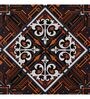 Classical Court Pinewood Wall Mural In Brown
