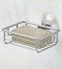 Stainless Steel Silver Wall Mounted Suction Soap Dish