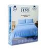 Blue Solid 210 TC Cotton King Sized Bedsheet With 2 Pillow Covers