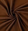 Brown Solid 210 TC Cotton King Sized Bedsheet With 2 Pillow Covers