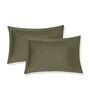 Brown Solid 210 TC Cotton King Sized Bedsheet With 2 Pillow Covers