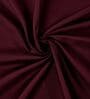 Maroon Solid 210 TC Cotton King Sized Bedsheet With 2 Pillow Covers