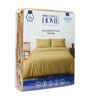 Beige Solid 210 TC Cotton King Sized Bedsheet With 2 Pillow Covers